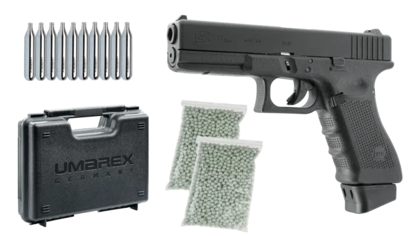 Set BlackFriday Pistol Glock 17 Gen4 Blowback +cutie +CO2 si bile