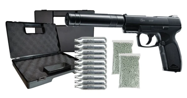 SET COMPLET AIRSOFT PISTOL COMBAT ZONE COP SK  CO2